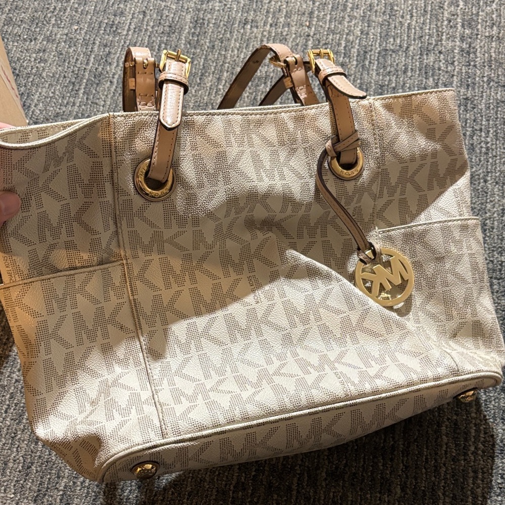 Michael Kors Tan Logo Tote Bag